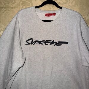 Supreme Light Gray Crewneck Sweater